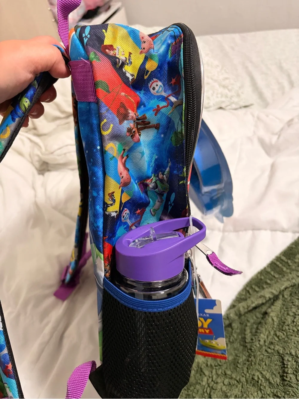 Disney Toy Story Kids Backpack Set in Blue & Purple